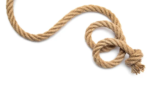 Мотузка Білому Тлі — стокове фото