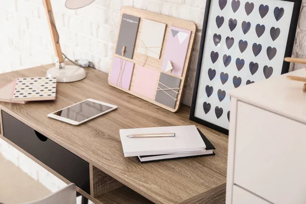 Comfortable Workplace Modern Room — Stock Photo, Image