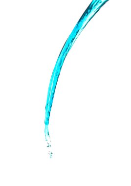 beyaz zemin üzerine su dökerek