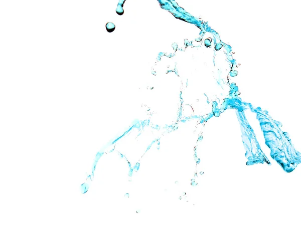 Plama Czystej Wody Białym Tle — Zdjęcie stockowe