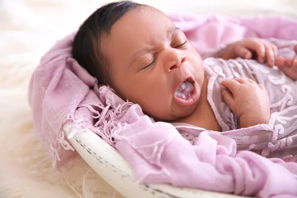 Şirin Afrikalı Amerikalı Bebek Portresi — Stok fotoğraf