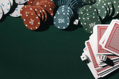 Cips ve casino masa kartları