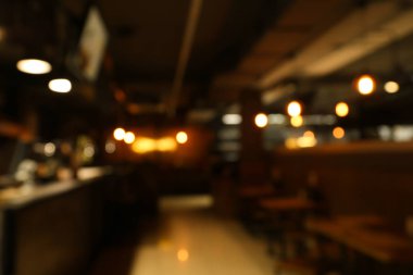 Modern café bulanık iç