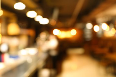 Modern café bulanık iç