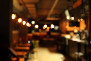 Modern café bulanık iç