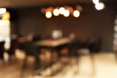 Modern café bulanık iç