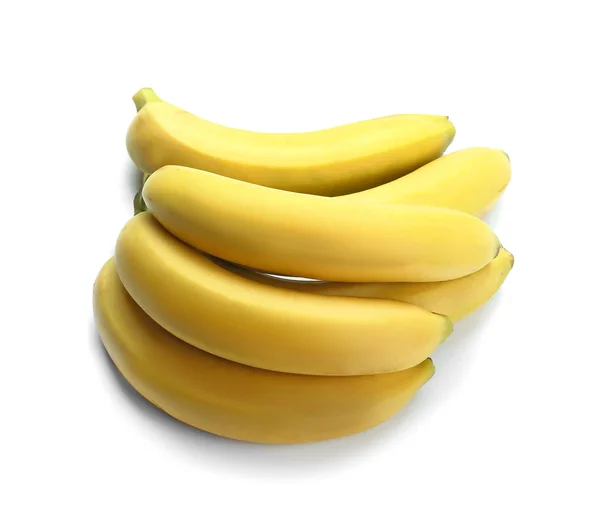 Reife Süße Bananen Auf Weißem Hintergrund — Stockfoto