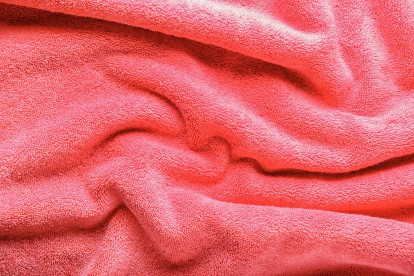 Texture Coral Bath Towel — Stock Photo, Image