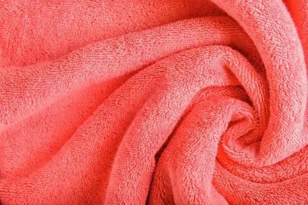 Texture Coral Bath Towel — Stock Photo, Image