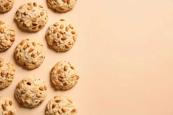 Gustosi Biscotti Sfondo Colori — Foto Stock