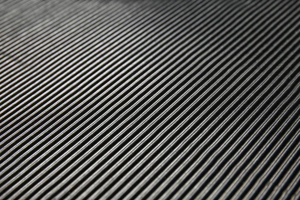 Texture Black Corrugated Paper Closeup — Stock Photo, Image