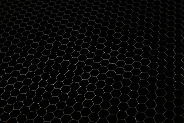 Texture Metal Mesh Dark Background — Stock Photo, Image