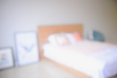 Bulanık iç modern yatak odası