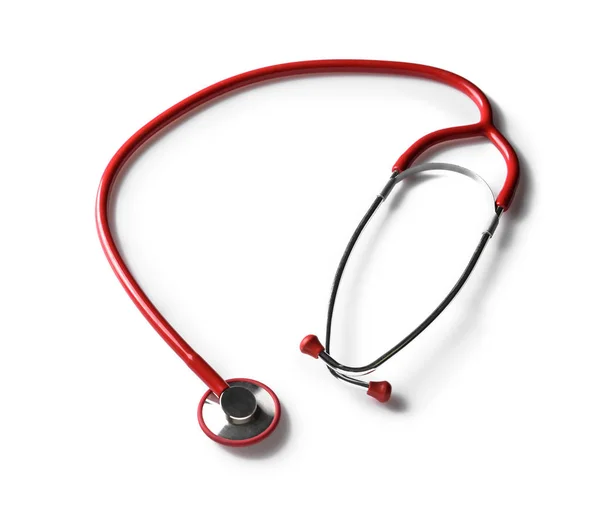 Stethoscope White Background Health Care Concept — Stock Photo, Image