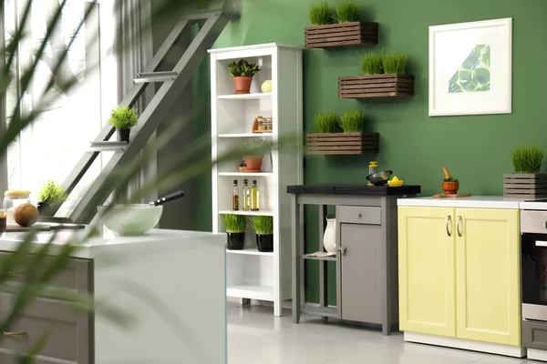 Stilvolles Interieur Der Modernen Küche — Stockfoto