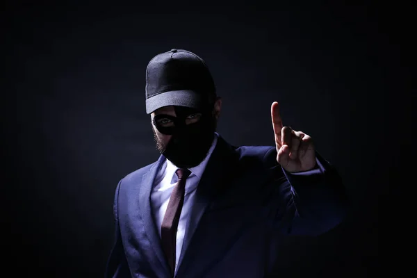 Professional Hacker Dark Background Concept Internet Theft — Stock Photo, Image