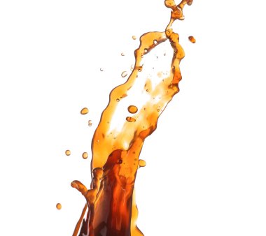 Beyaz arka planda kahve damlası