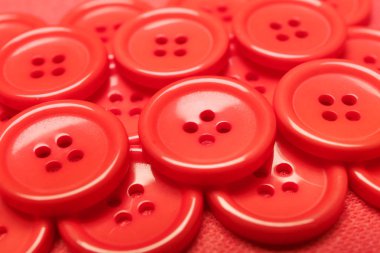 Mercan düğmeleri, closeup yığını