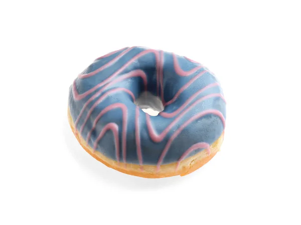 Süße Leckere Donut Auf Weißem Hintergrund — Stockfoto