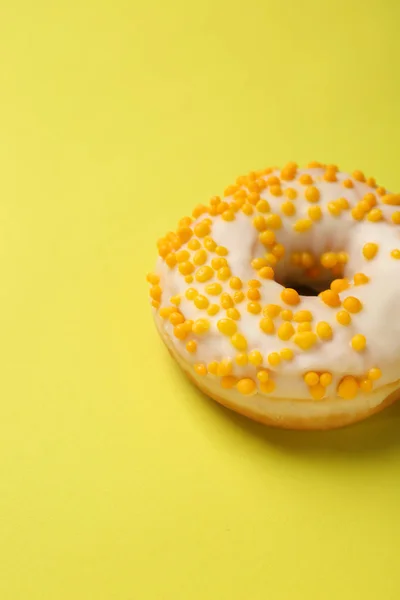 Sweet Tasty Donut Color Background — Stock Photo, Image