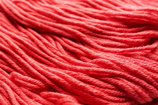 Soft Coral Yarn Closeup — Stock Photo, Image