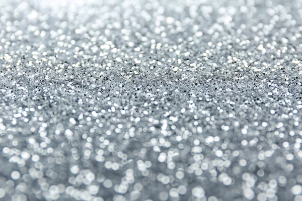 Closeup View Silver Glitters Royalty Free Stock Photos