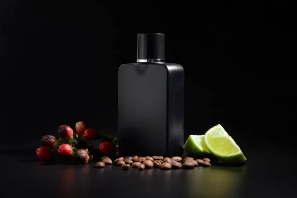 Bottle Male Perfume Dark Background — Stock Photo, Image