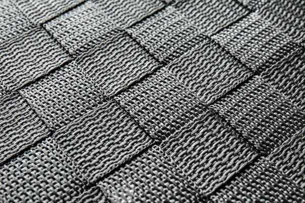 Серая Плетеная Текстура Крупный План — стоковое фото