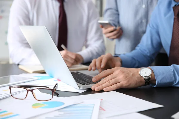 Young Colleagues Working Together Modern Office — Stock Photo, Image