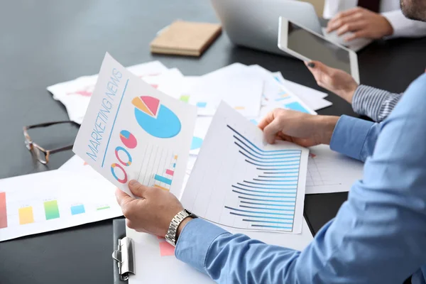 Young Colleagues Working Together Modern Office — Stock Photo, Image