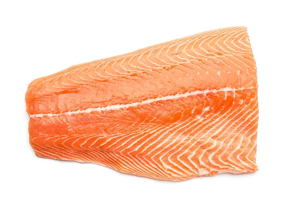 Fillet Fresh Salmon White Background — Stock Photo, Image