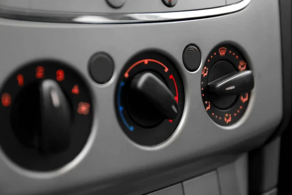 Luftkonditioneringssystem Modern Bil Närbild — Stockfoto
