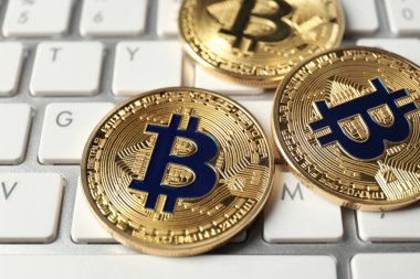 Bitcoins Pc klavye, portre