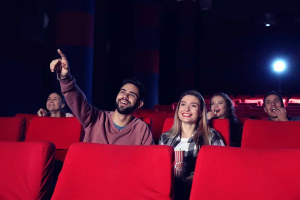 Menschen Sehen Film Kino — Stockfoto