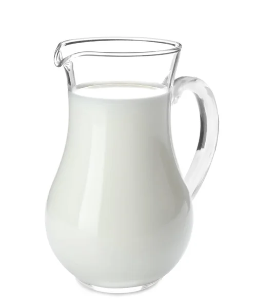 Jug Milk White Background — Stock Photo, Image