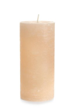 Beyaz arkaplanda mum
