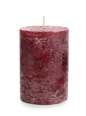 Beyaz arkaplanda mum