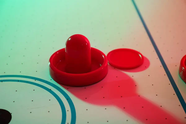 Modern Air Hockey Closeup — Stock Photo, Image