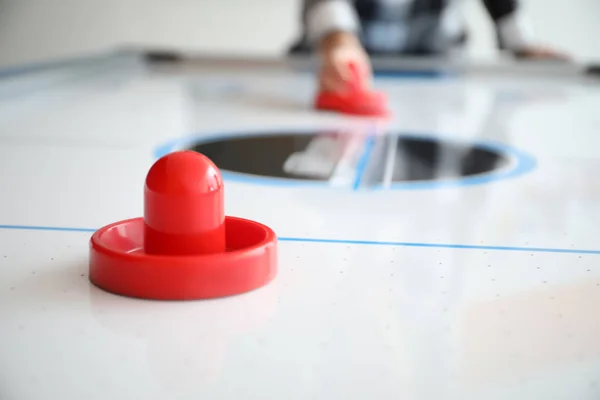 Modern Air Hockey Closeup — Stock Photo, Image