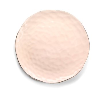 Beyaz arka plan üzerinde şık plaka