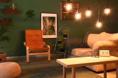 Modern konforlu oda güzel iç