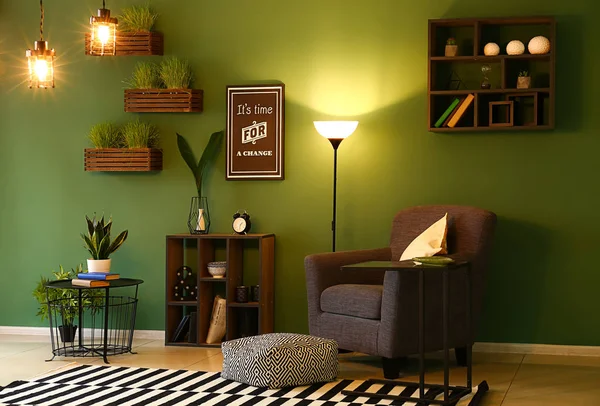 Beautiful Interior Modern Comfortable Room — Stock Photo, Image