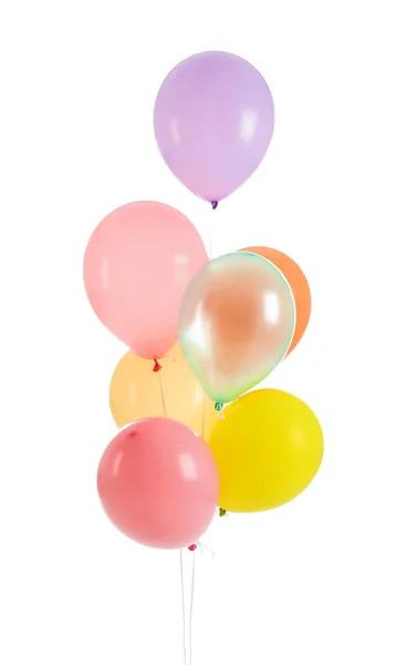 Color Balloons White Background — Stock Photo, Image