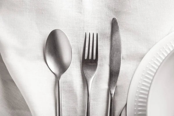 Simple Table Setting Closeup Royalty Free Stock Images