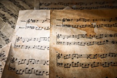 Eski müzik sayfaları, portre