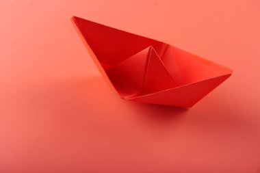 Mercan arka plan teknede origami