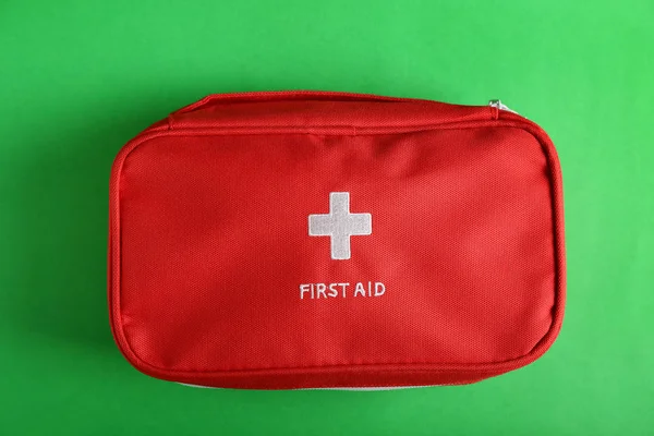 First Aid Kit Color Background — Stock Photo, Image