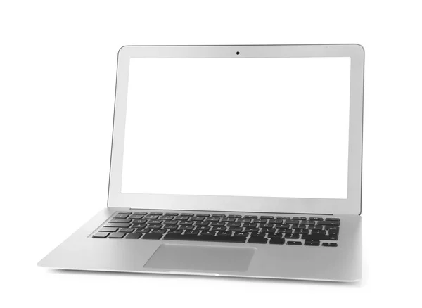 Laptop Moderno Fundo Branco — Fotografia de Stock