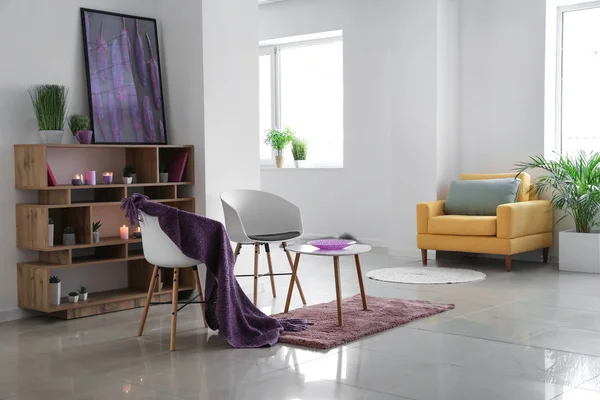Stylish Modern Interior Studio Apartment — Stock Photo, Image