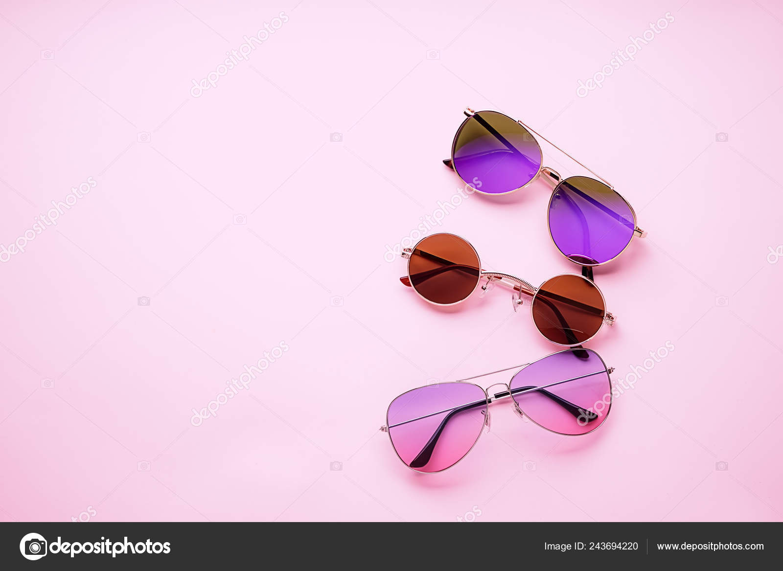 different color sunglasses